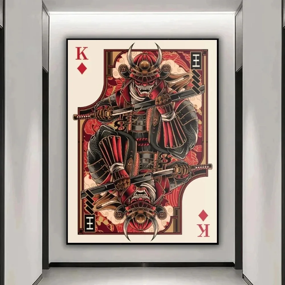 Современный японский ниндзя самурай гейша художественные постеры королева