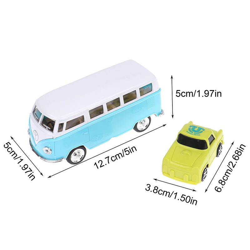 

1pc/4Pcs DIY Cake Decoration Mini Car Bus Cake Topper Birthday Wedding Party Decor Baking Supplies