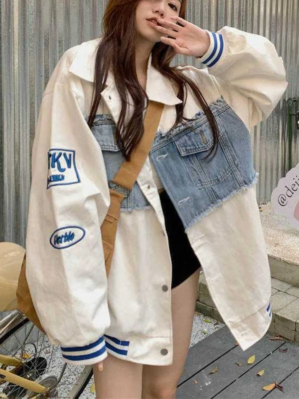 

Женская куртка, куртка, женская куртка, бейсбольная Джерси, новая свободная Корейская Студенческая универсальная куртка, женская куртка