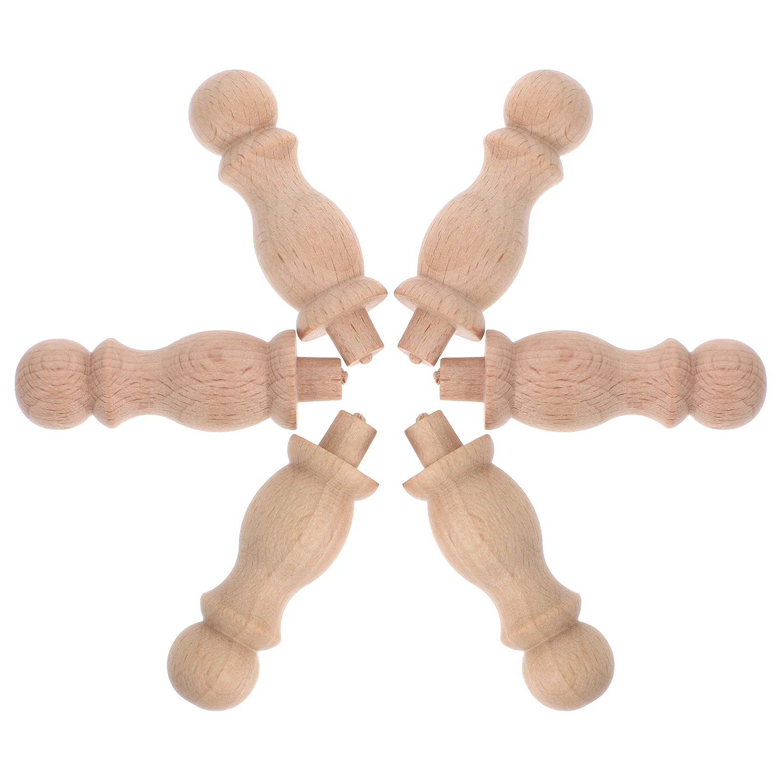 6 шт. вешалка для шляп богемный деревянный крючок одежды крючки гирлянды буковый