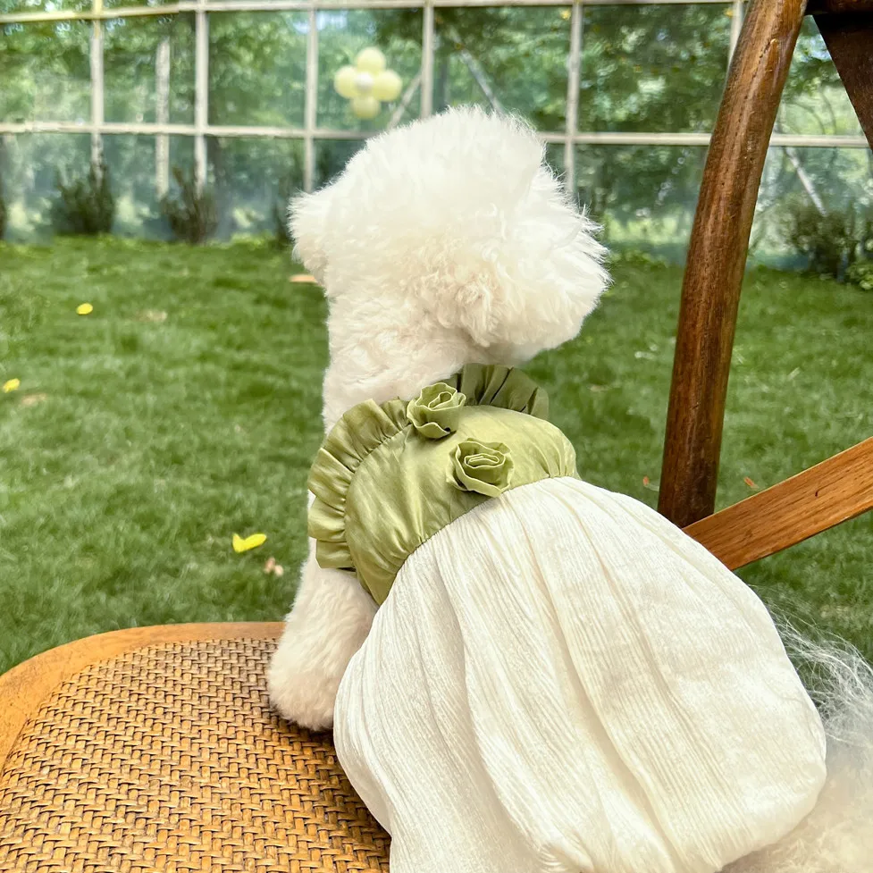 

Wedding Dress Luxury Dog Clothes Puppy Skirt Fashion Cat Coat Cute Lace Vest Summer Clothes Poodle Chihuahua Yorkshir Pomeranian