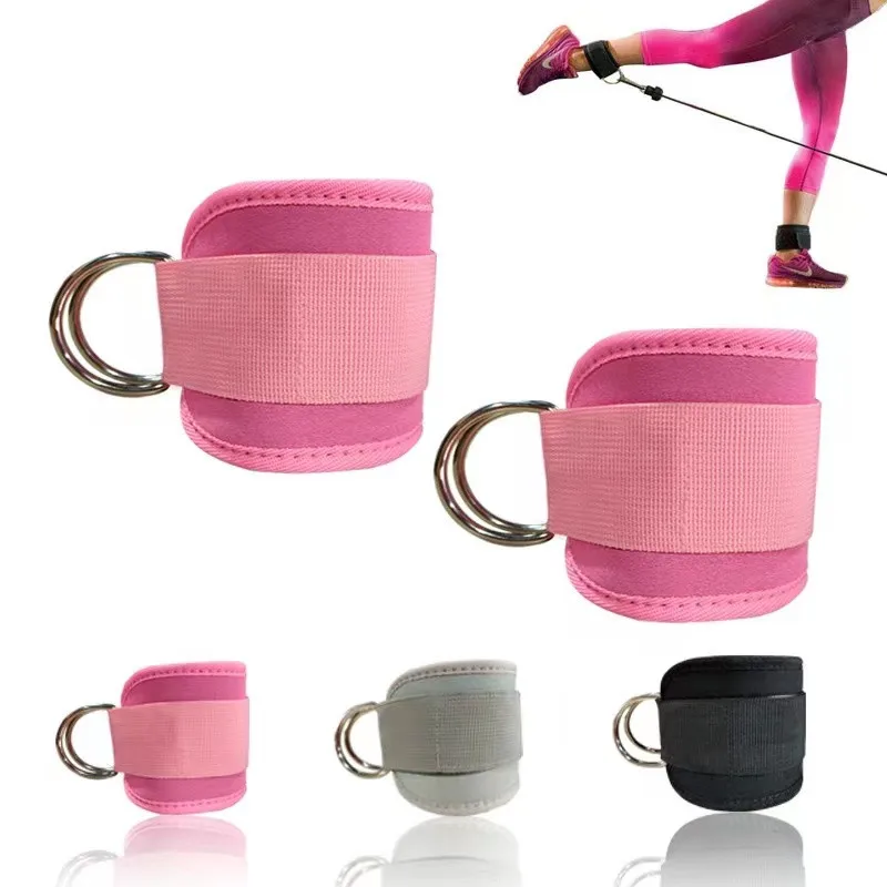 

Training Ankle Muscle Trainer Adjustable Protector Straps Accessories D-ring Leg Cable Foot Hip Fitness Machines Ankle Support