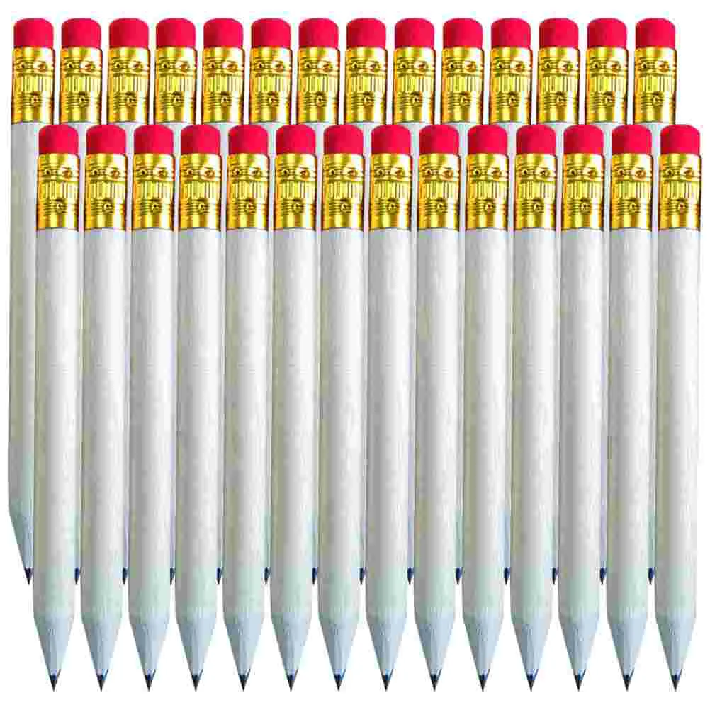 

50Pcs Students Drawing Pencils Log Short Pencils Kids Erasable Pencils Kids Writing Pencils