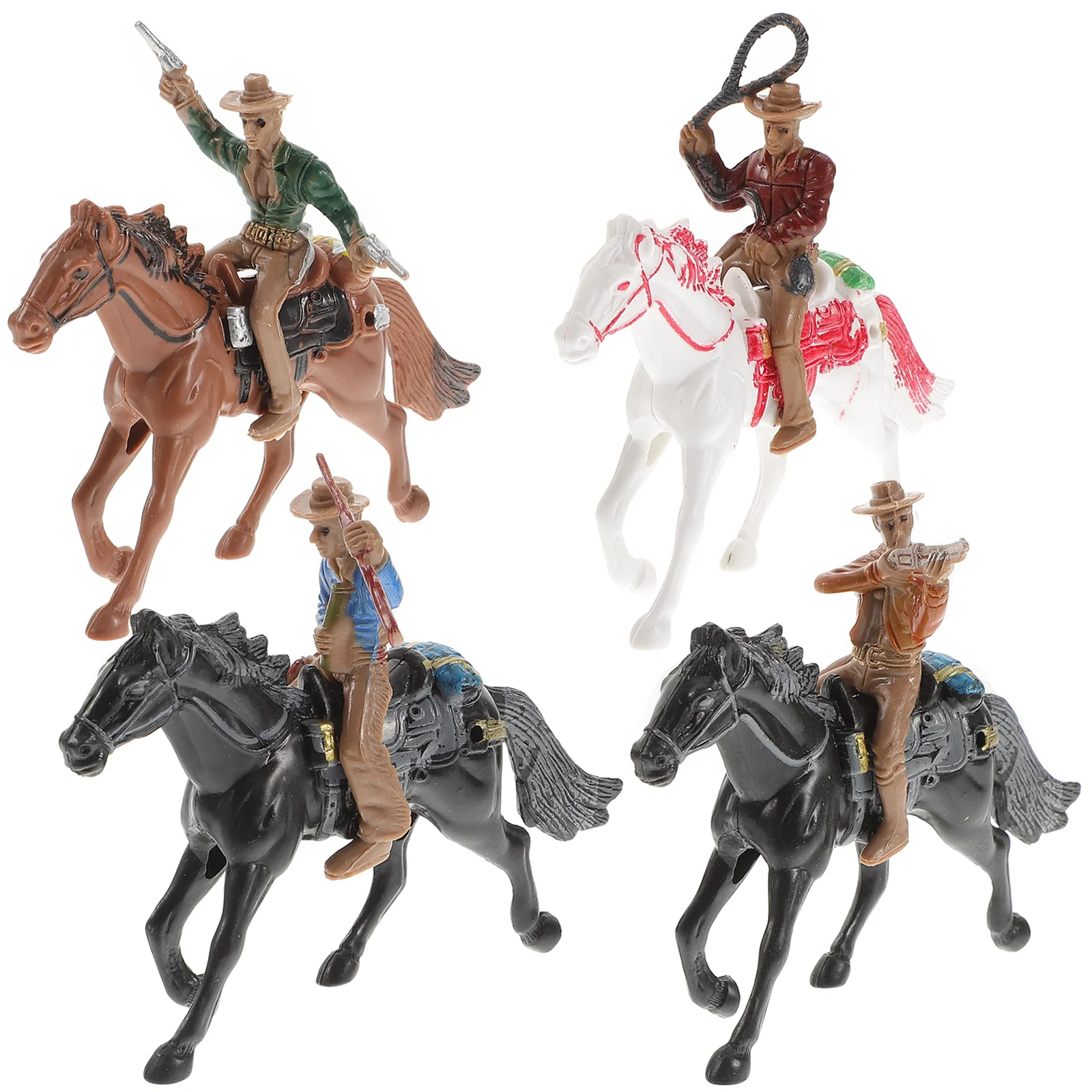 

Cowboy Toys Figures Horse Indian Figurines Miniature Riding Toy Kids Playset Action Models Mini Rider Figurine Indians Farm West