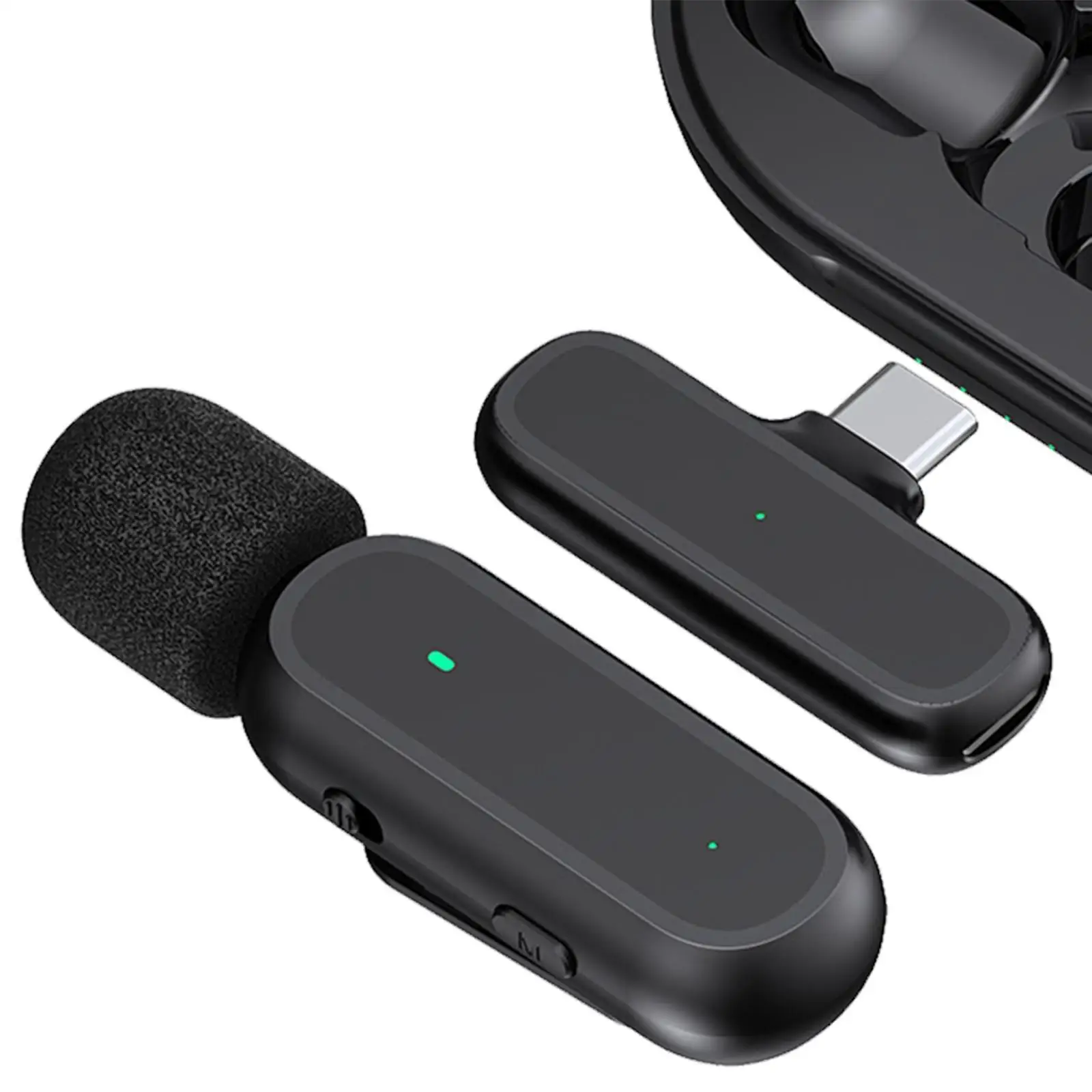 Беспроводной петличный микрофон DSP для видеоблогеров Tiktok Live Stream 1-микрофон