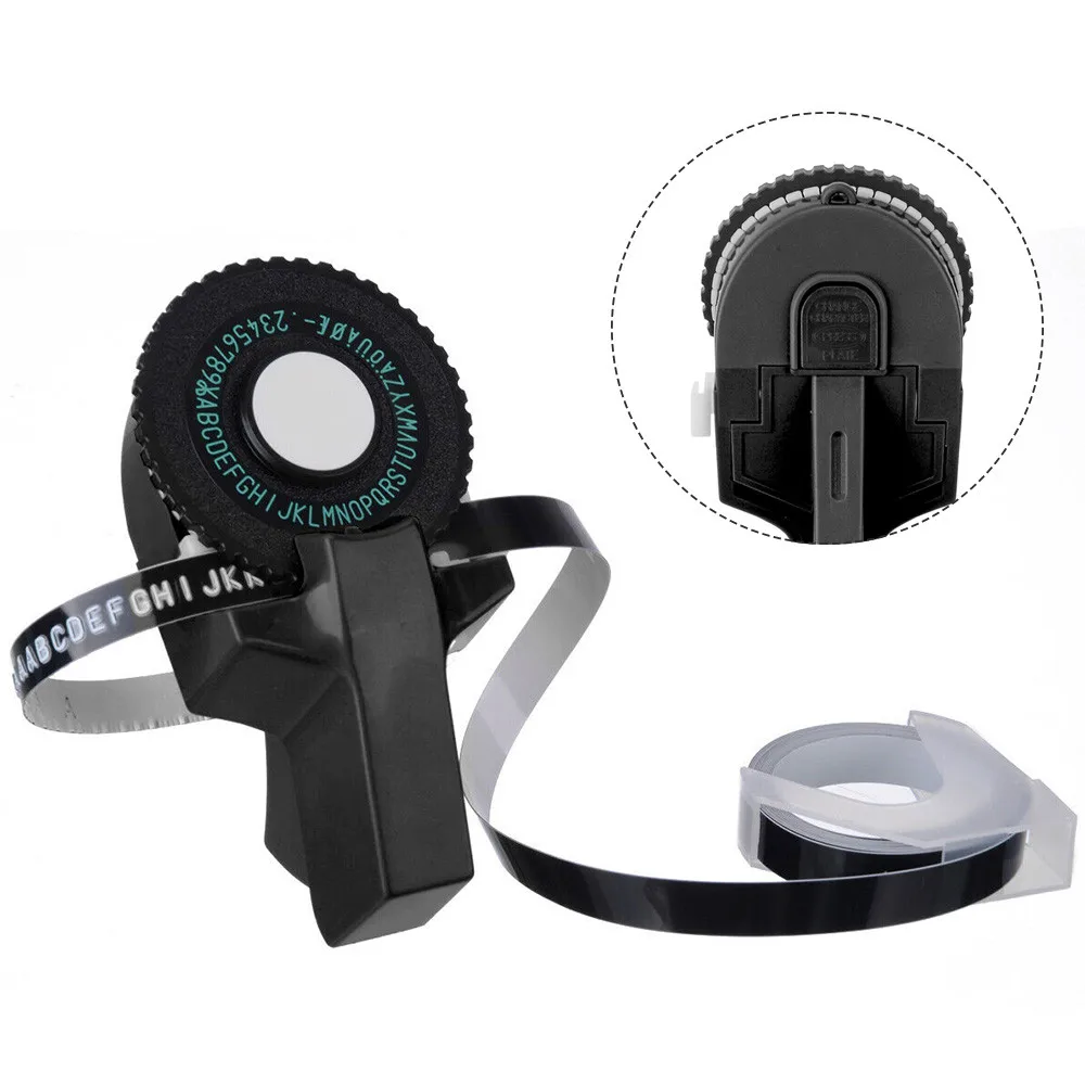 Лента для резки тиснения этикеток с лентой буквенно-цифровые черные буквы сделай