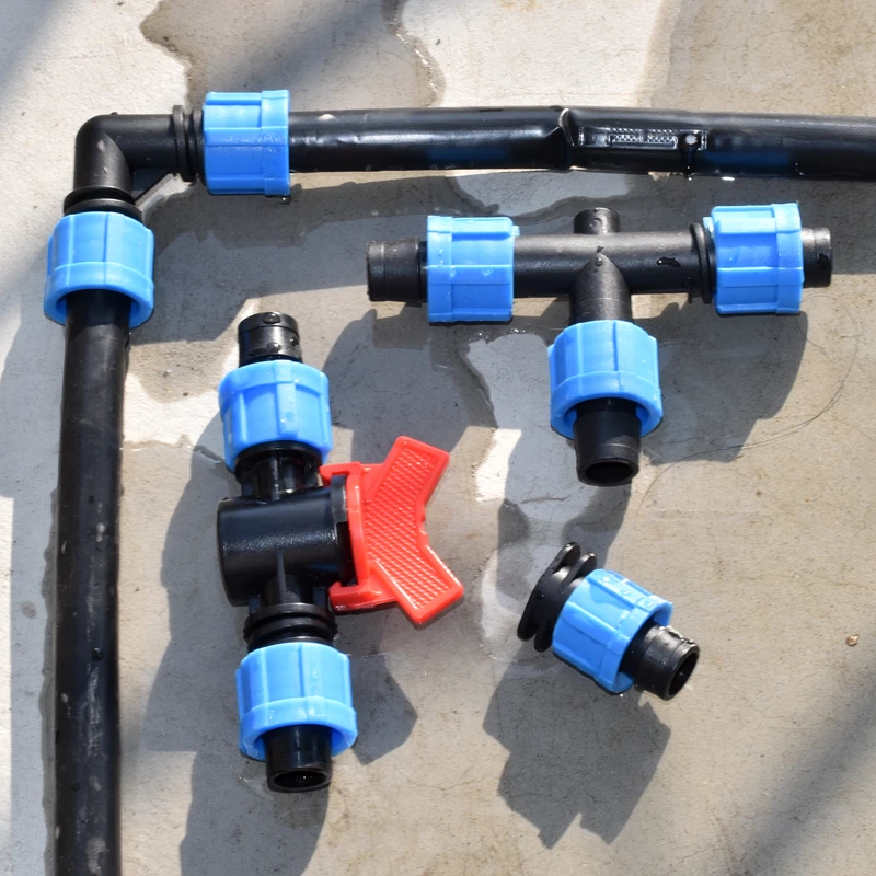 30m Set 16mm 1-Hole Rain Drip Hose Garden Watering Irrigation Tape Joint Agriculture Greenhouse Water Saving System