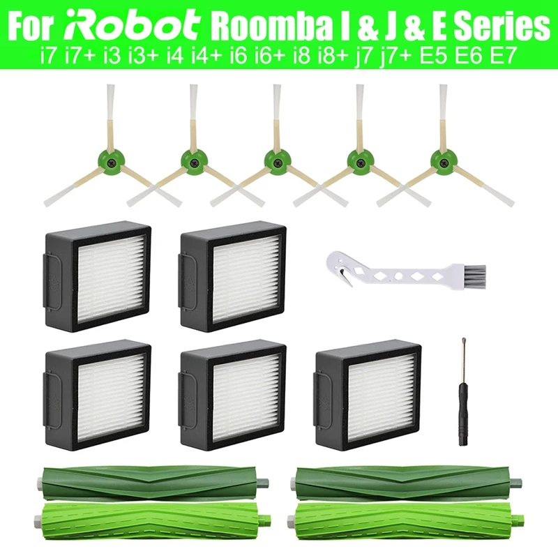 

Replacement Parts For Irobot Roomba I3 I4 I6 I7 I8 J7 E5 E6 E7 Robot Vacuum Cleaner HEPA Filter Main Side Brush