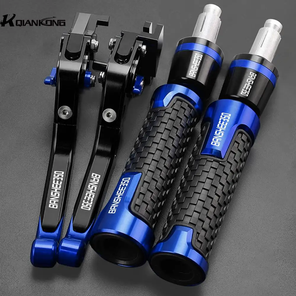 

CNC Motorcycle Banshee350 Brake Clutch Levers 7/8"22MM Hand Grips Handlebar Ends For YAMAHA Banshee 350 2002 2003 2004 2005 2006