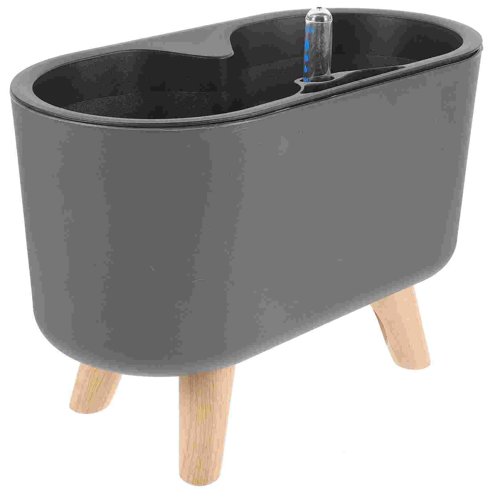 

Plastic Containers Flower Pot Pots Self Watering Indoor Plants Planter Office