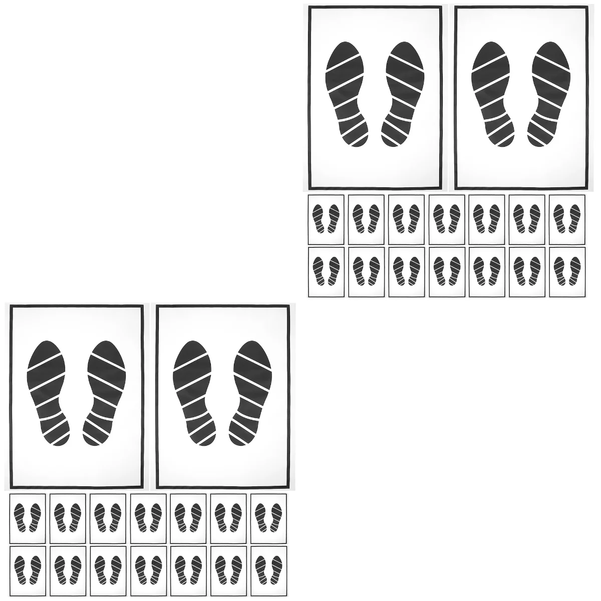 

50 pcs Disposable Car Foot Mats Portable Paper Vehicle Foot Pads for Protection