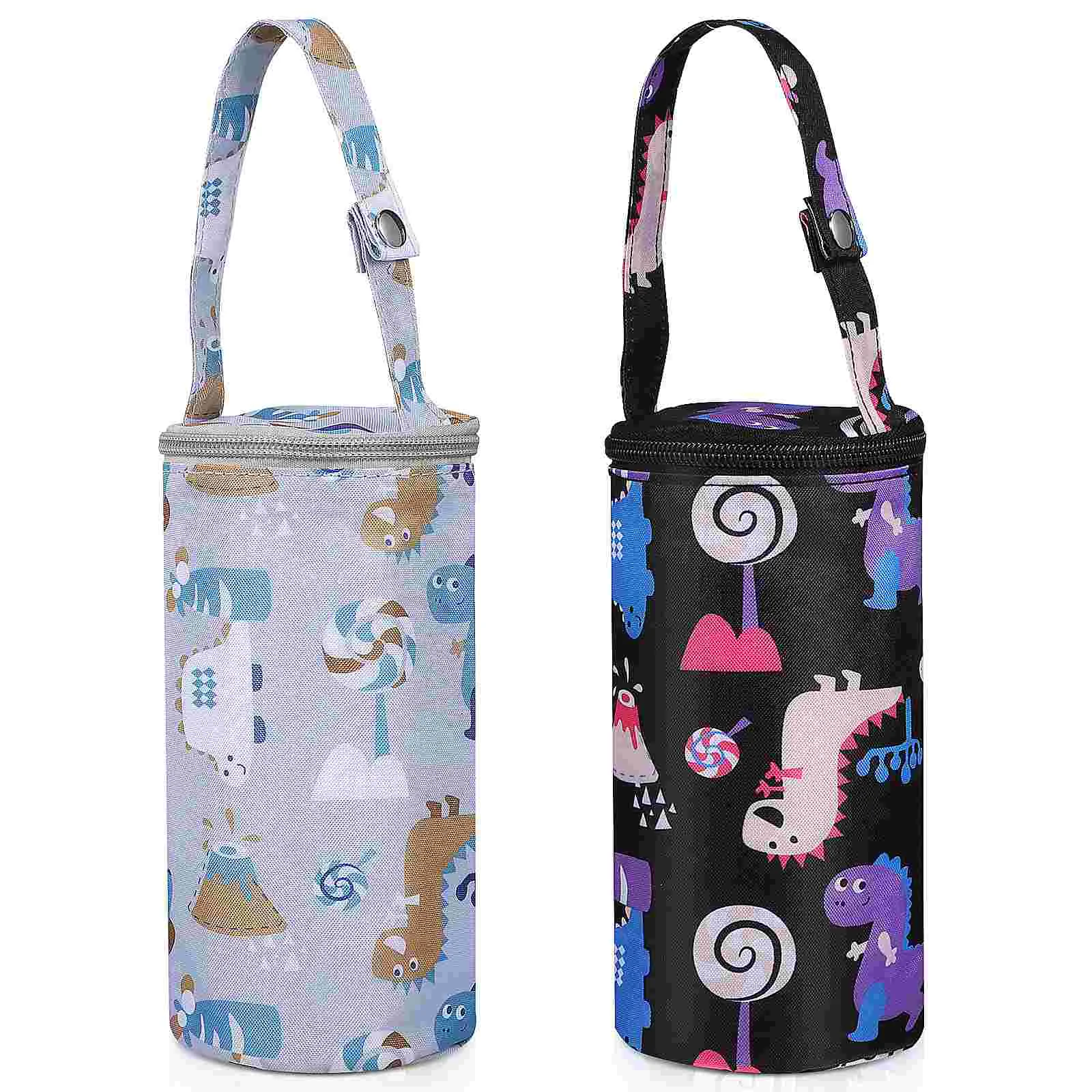 2 Pcs Baby Bottle Thermal Bag Feeding Pouches Carrier Milk Breastmilk Tote Holder Insulation