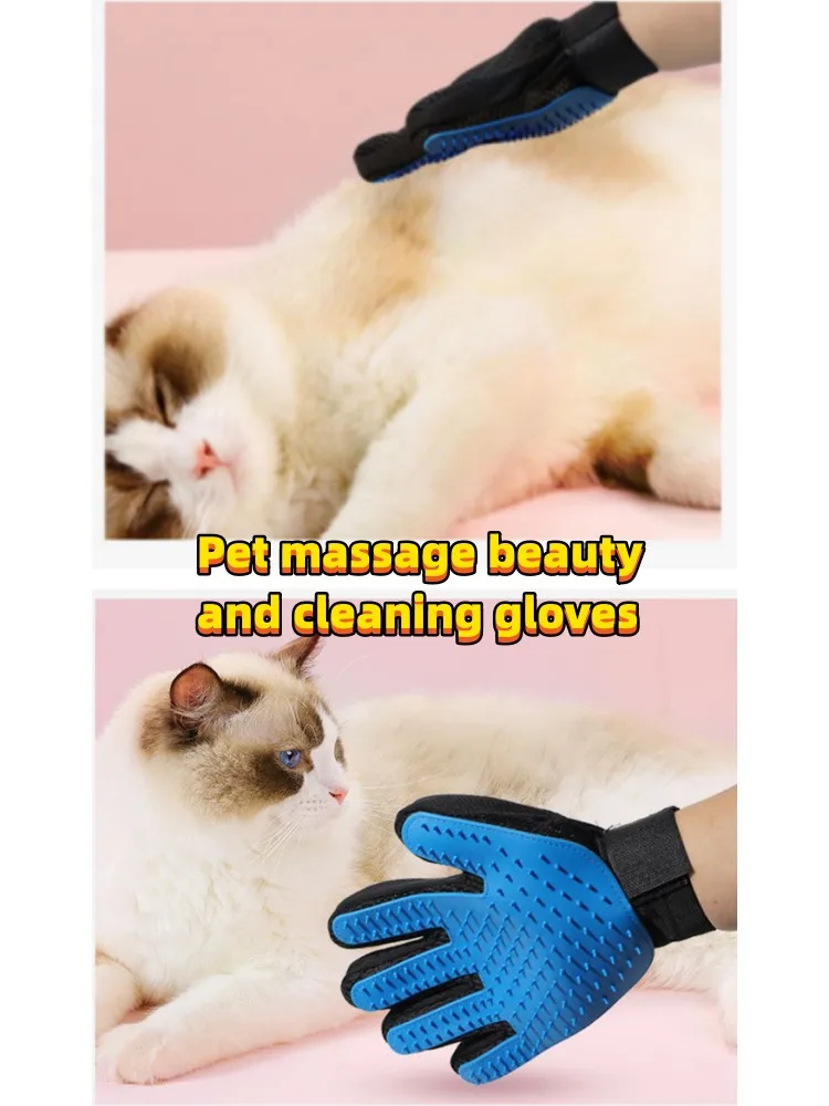 

Classic Pet Cleaning and Beauty Gloves Light and Fast Pet Hair Beauty Massage Tools Pet Comb Bath Tools Pet Supplies Wholesaler