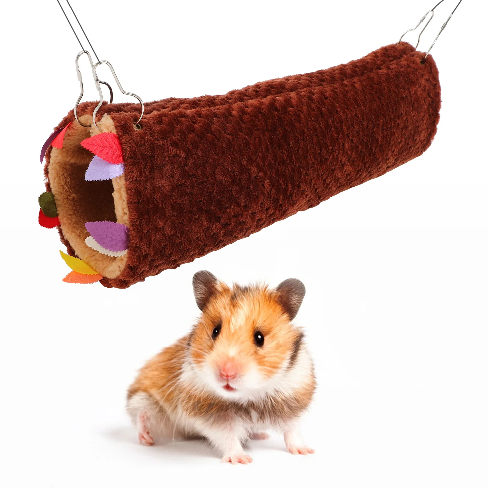 

Pet Warm Cotton Nest Safety Chinchillas Hiding Tunnel Hamster Hides Accessories Small Hanging Animal