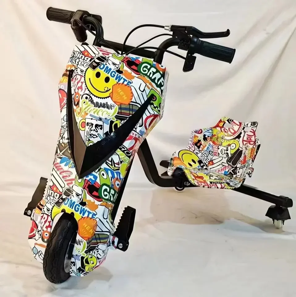 Грузоподъемность 120 кг вращение на 360 градусов 3 колеса двигатель Crazy Cart элитный