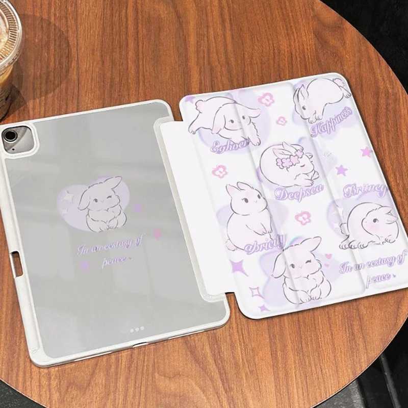 Flip Smart Cover для iPad из TPU Wink Bunny