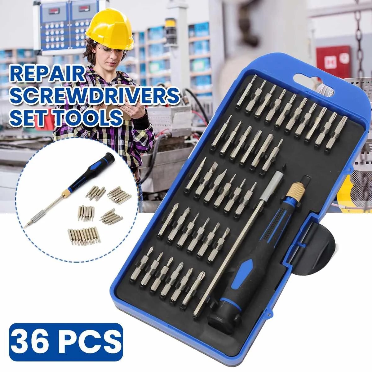 

Precision Screwdriver Set 36 In 1 Magnetic Screw Bits Profesional Repair Disassemble Phone Laptop Hand Tool Pocket Kits