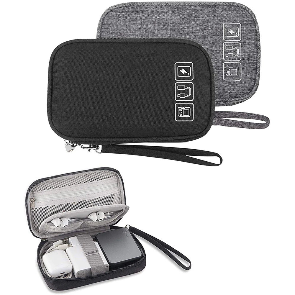 

Cable Gadget Organizer Storage Bag Pouch Portable Electronic Accessories Case For Cord Charger Hard Drive Earphone USB SD Card