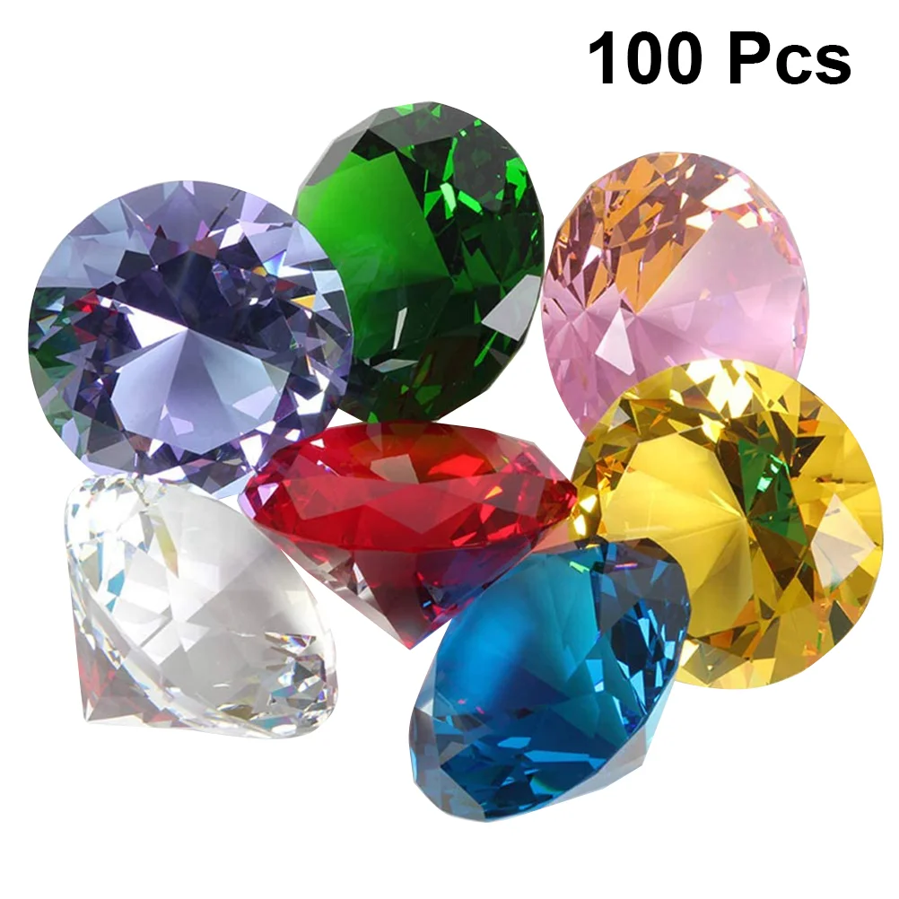

100pcs Hand Jewelrys Acrylic Artificiales Para Gems Pirate Treasure Jewels Stones Simulation Artificiales Para