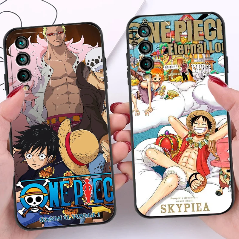 

One Piece Bandai Anime Phone Cases For Xiaomi Redmi 10 Note 10 10 Pro 10S Redmi Note 10 5G Carcasa Soft TPU Coque Back Cover