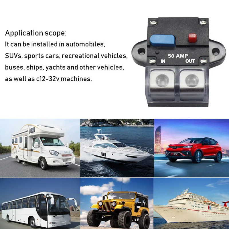 Автоматический выключатель автомобильного аудиосигнала 50 а/100 А автоматический