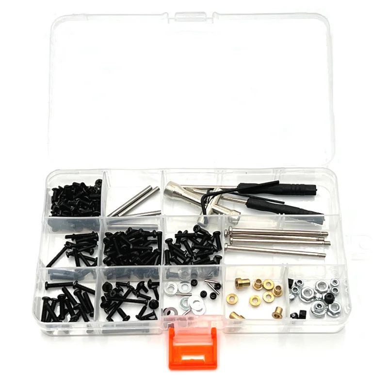 

WLtoys 1/10 104072 104001 104002 Запчасти для автомобиля с дистанционным управлением, резьбовой ящик для инструментов