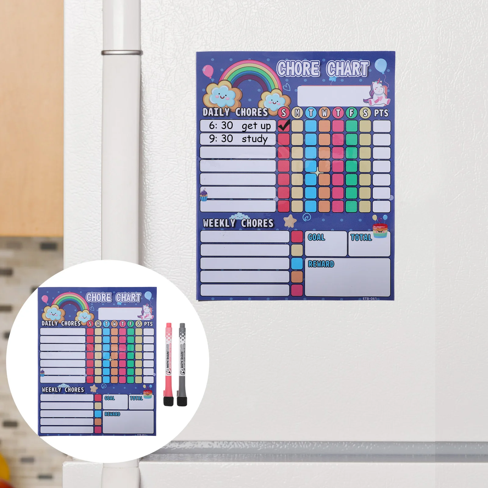 

Chart Chore Kidsreward Magnetic Behavior Charts Calendar Dry Erase Board Fridge Responsibility Chores Home Weekly Sticker