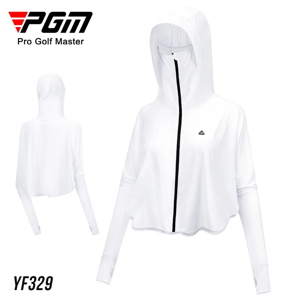 

PGM YF329 Женская куртка для гольфа с капюшоном Солнцезащитная одежда летняя оттенок быстросохнущая дышащая водонепроницаемая модная женская УФ футболка