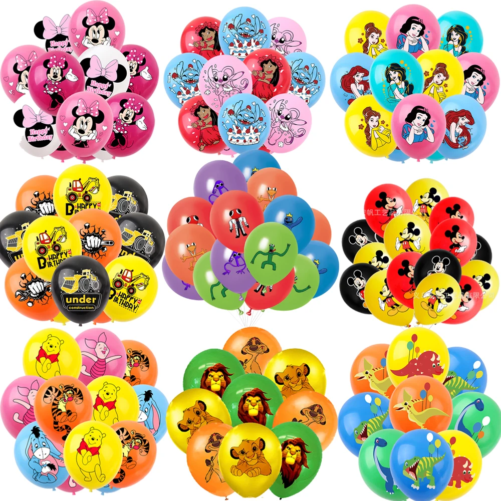 

Disney Cartoon Theme 12 Inch Latex Balloons For Kids Baby Shower Decorations Supplies Favors Children Birthday Party Toys Gifts