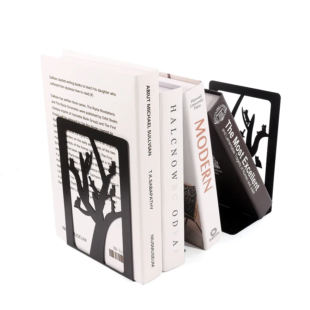 Металлические подставки для книг в милых животных школ и офисов.