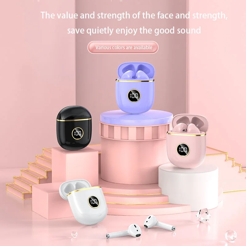 

Gowqino 2023 New Headphone Bluetooth 5.3 TWS Wireless Earbuds Stereo Sports Earhook Earphone With Dual HD Microphone