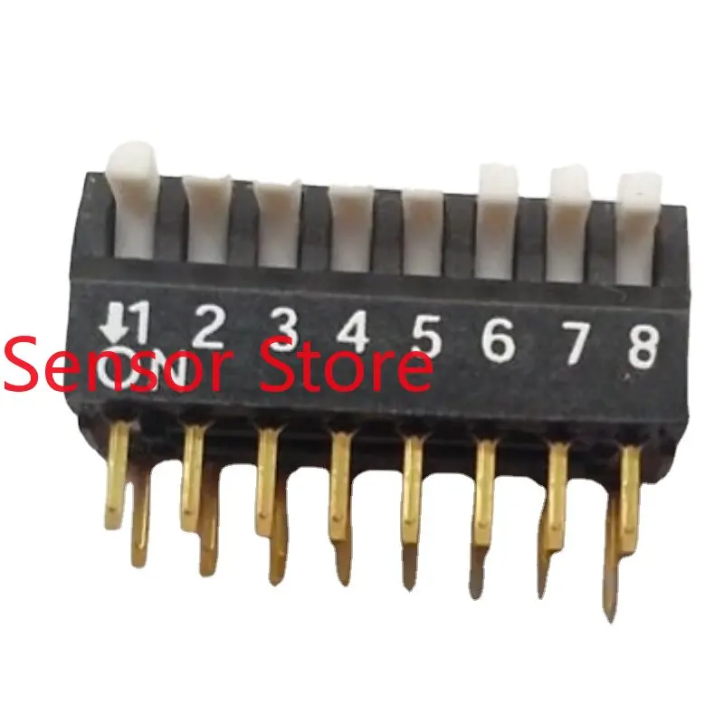 

10PCS JS03-08PP4-ST 8-position Dial Switch 8P Side High Temperature Resistant Industrial Grade