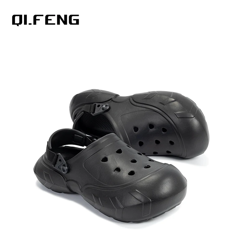 Сандалии с перфорацией для мужчин и женщин модные шлепанцы дома Легкая удобная