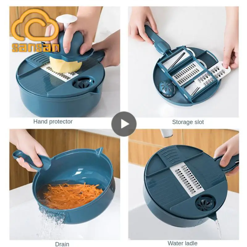 

Multifunctional Own A Chef Knife Worker Manual Shredder Utility Potato Shredder Slice And Slice With Ease High-capacity Non-slip