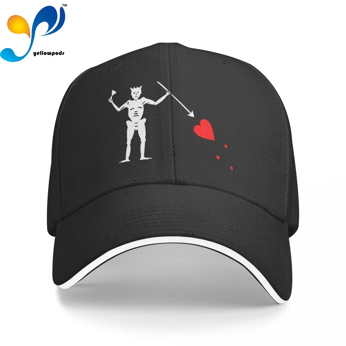 

Blackbeard Edward Trucker Cap Snapback Hat for Men Baseball Mens Hats Caps for Logo
