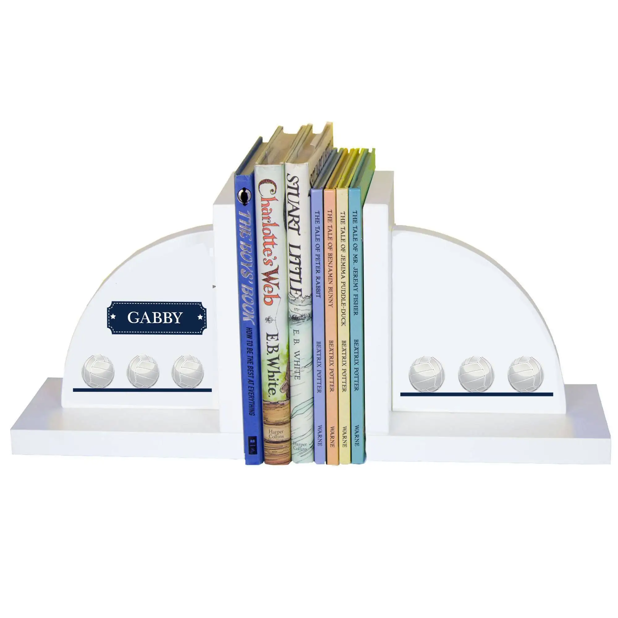 

White Bookends - Volleyball