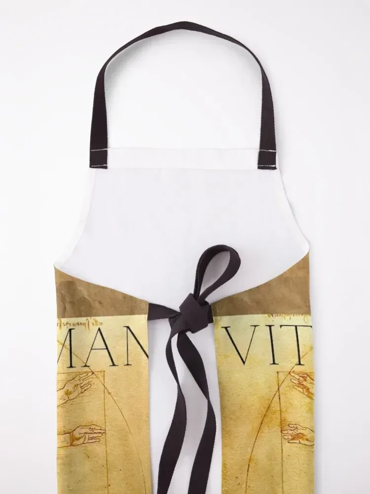 Витрувианский человек Рисунок Леонардо да Винчи Дизайн Фартук Кухня и товары для