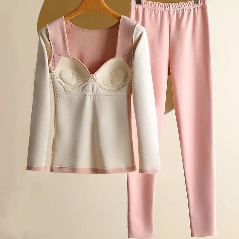 De Rong термобелье женский комплект осенняя одежда осенние брюки Кубок цельный