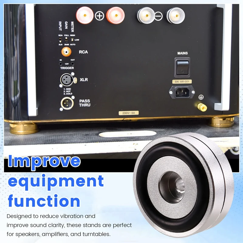 4 шт. Hi-Fi изолирующие ножки для проигрывателя подставка динамиков шипы