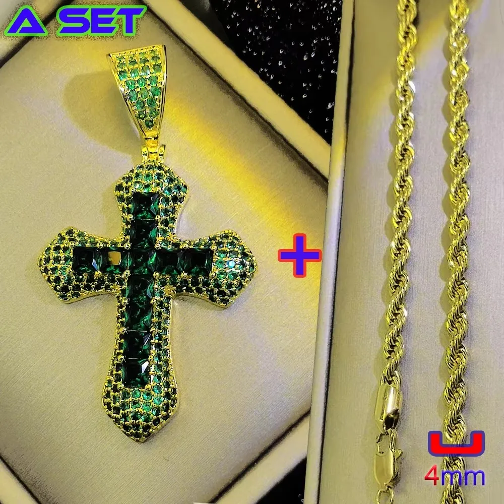 Новое высококачественное колье с подвеской из зеленого кристалла