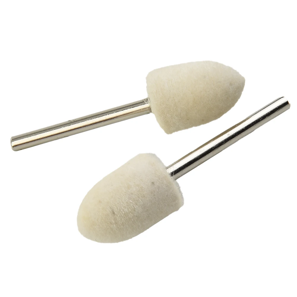 

Wool Buffing Wheels Felt Mounted Mandrel Polishing Bits Kit 4/6/8/10/12mm Head For Dremel Drill Rotary Tool 3mm Shank