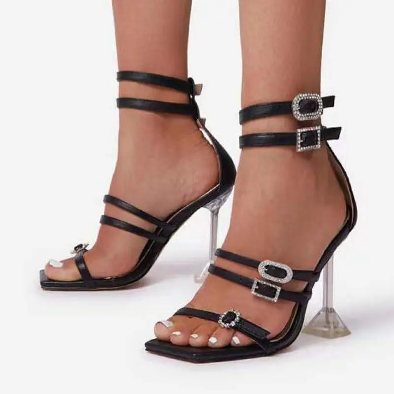 

2022 Summer New Sandals Women Shoes High Heel Pumps Ytmtloy Buckle Strap Sandalias Feminina Peep Toe Sapatos Mulher Zapatilla 6