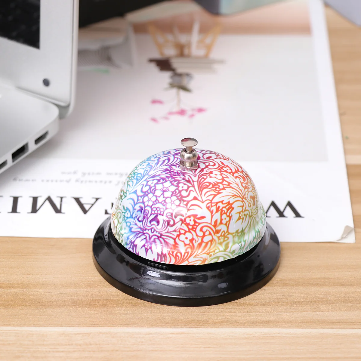 

Колокольчик для креативного обслуживания, портативный звонок для звонков в ресторане, Колокольчик для обслуживания клиентов для дома, бара (колокольчик № 1)