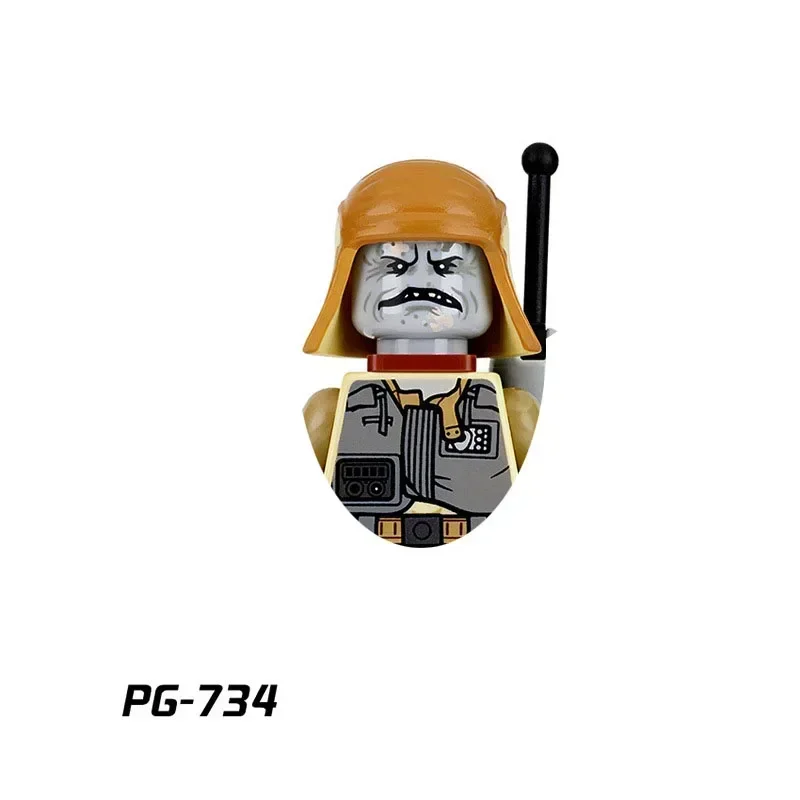 Звездные войны Йода Мандалорец Хань Соло C-3PO Лея Дарт Вейдер Блок Мини-робот