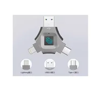 Флешка с отпечатком пальца и тремя разъемами#3