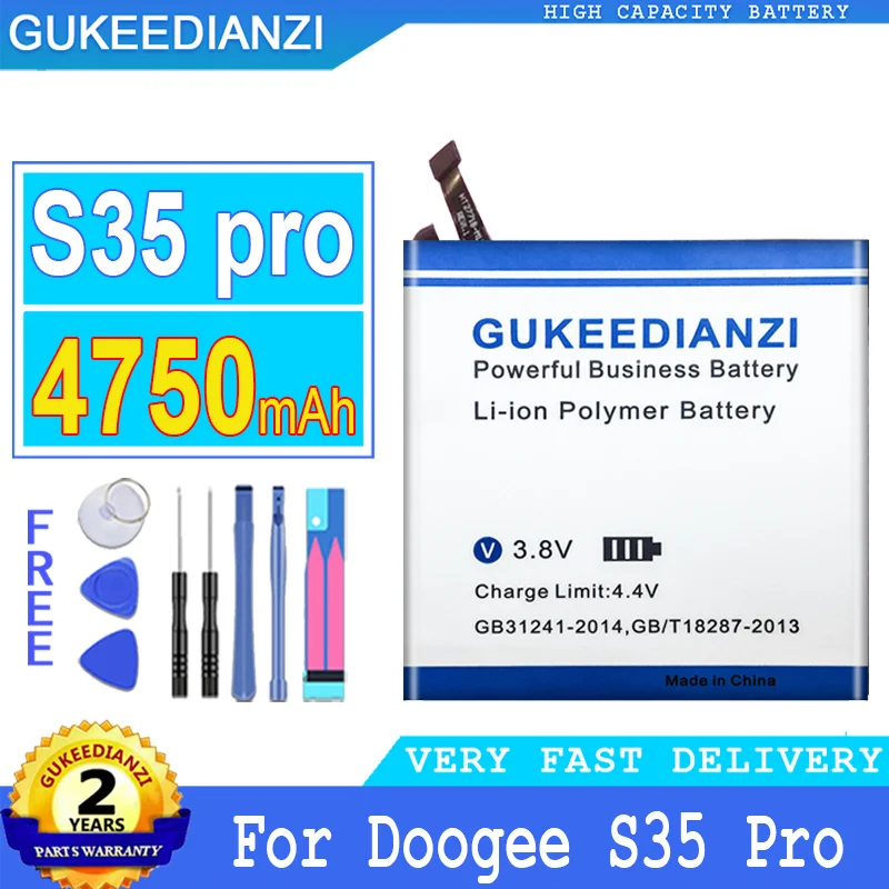 

Bateria 4750mAh High Capacity Battery S35 Pro (BAT20M154350) For Doogee S35Pro High Quality Battery