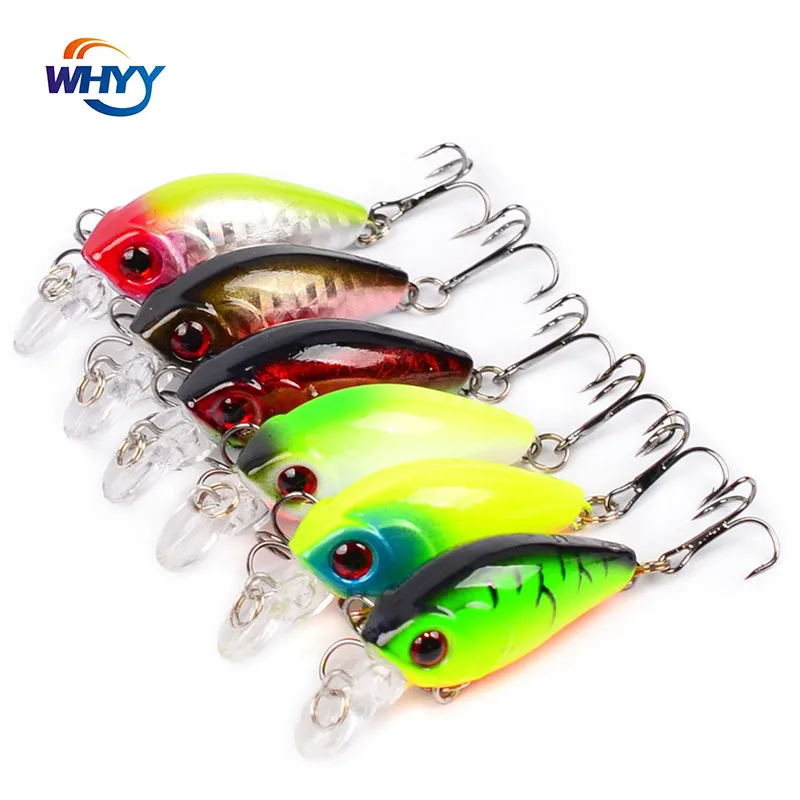 

WHYY 4.5cm Classic Luya Bait Small Fat Plastic Hard Bait 3.55g Luya Bionic Bait Luya Rock Bait Fishing Lure Fishing Bait