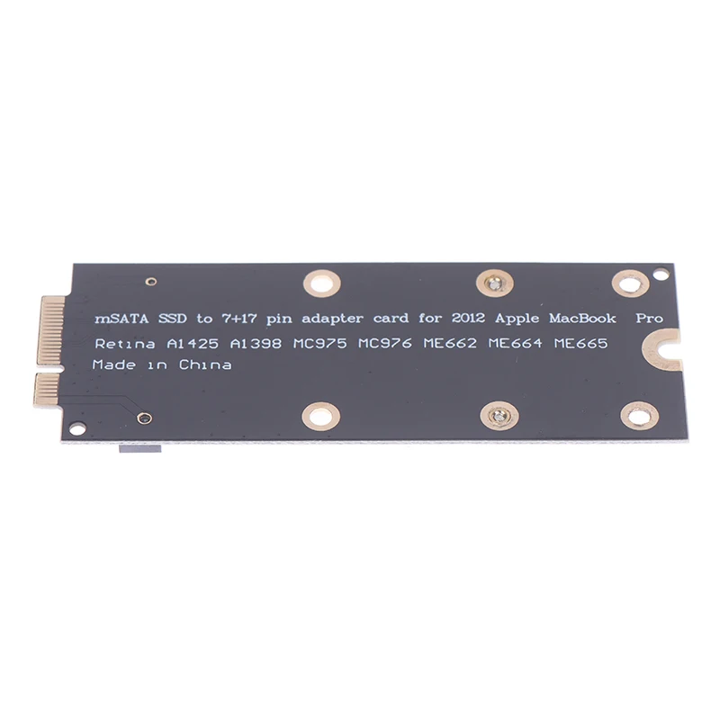 

Адаптер mSATA SSD на 2012 для APPLE MACBOOK PRO A1425 A1398 MC975 MC976 MD212 MD213 ME662 ME664 ME665SSD