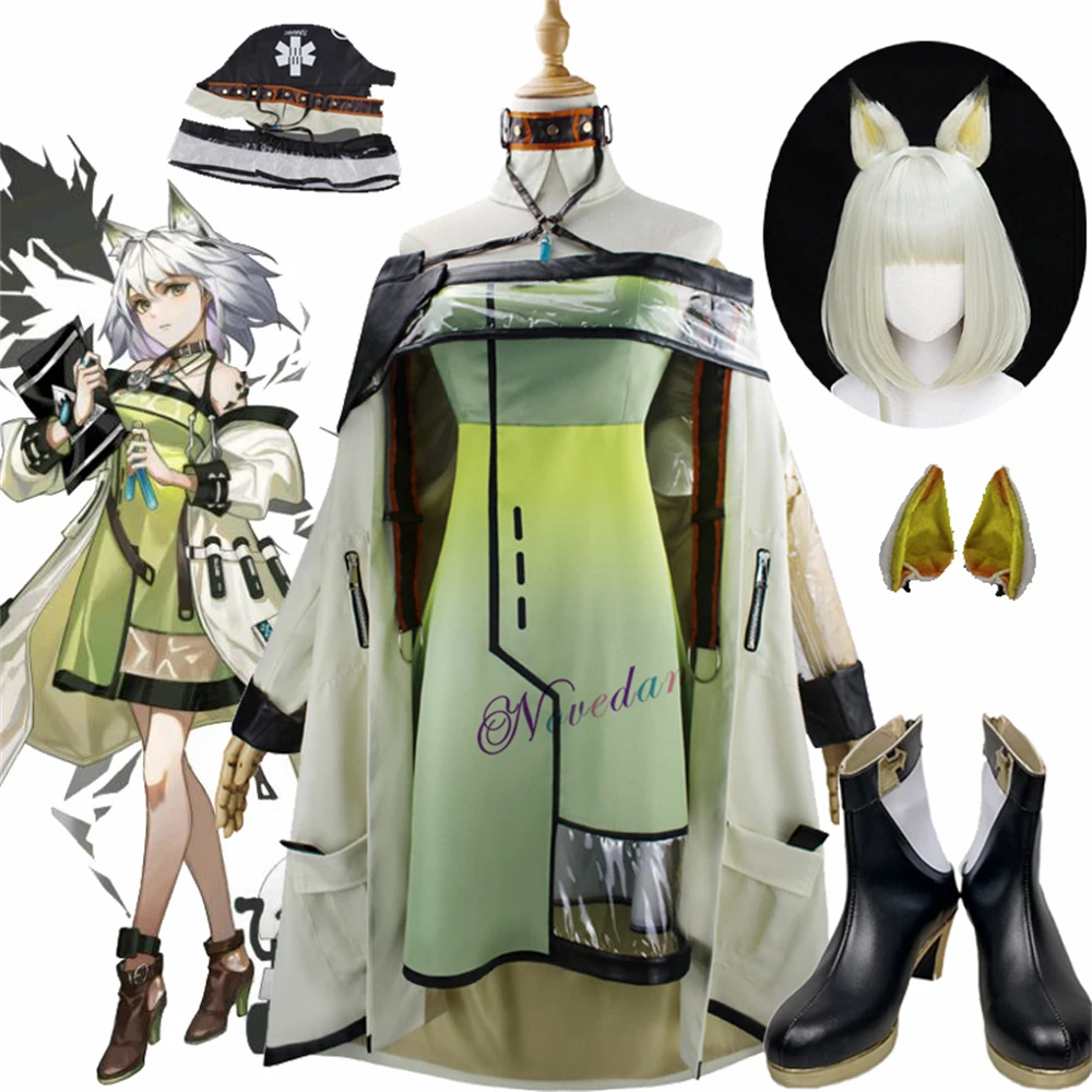 

Game Arknights Istina Cosplay Costume Wig Shoes Anime Arknights Cosplay Halloween Party Poleplay Clothes Cute Lolita Fancy Dress