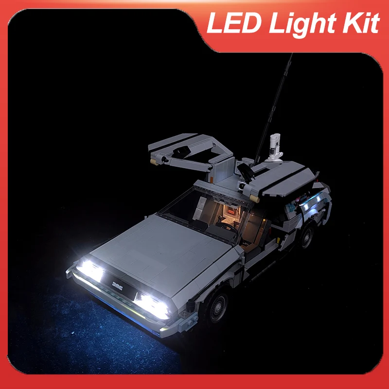 For 10300 Back To The Future Time Machine Building Blocks Toys Lamp Set (only Lighting ,without Blocks Model)